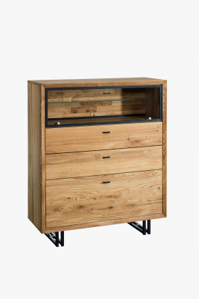 Komoda na kovových nohách dub, Vilo 46